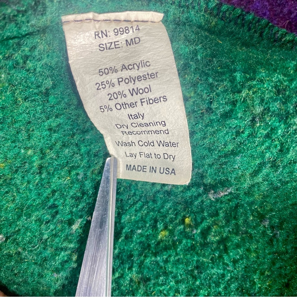 Vintage Wooded River Western Wool Blend Buffalo Totem Jacket M - Picture 15 of 15